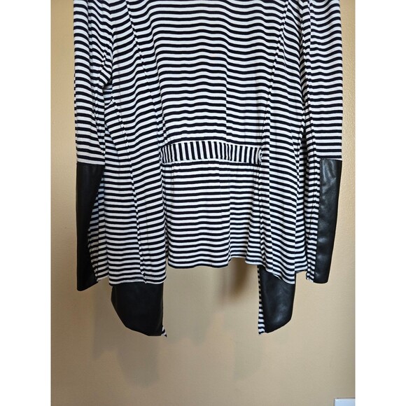 Joseph Ribkoff black and white lightweight cardigan women's size 16 - Picture 4 of 7